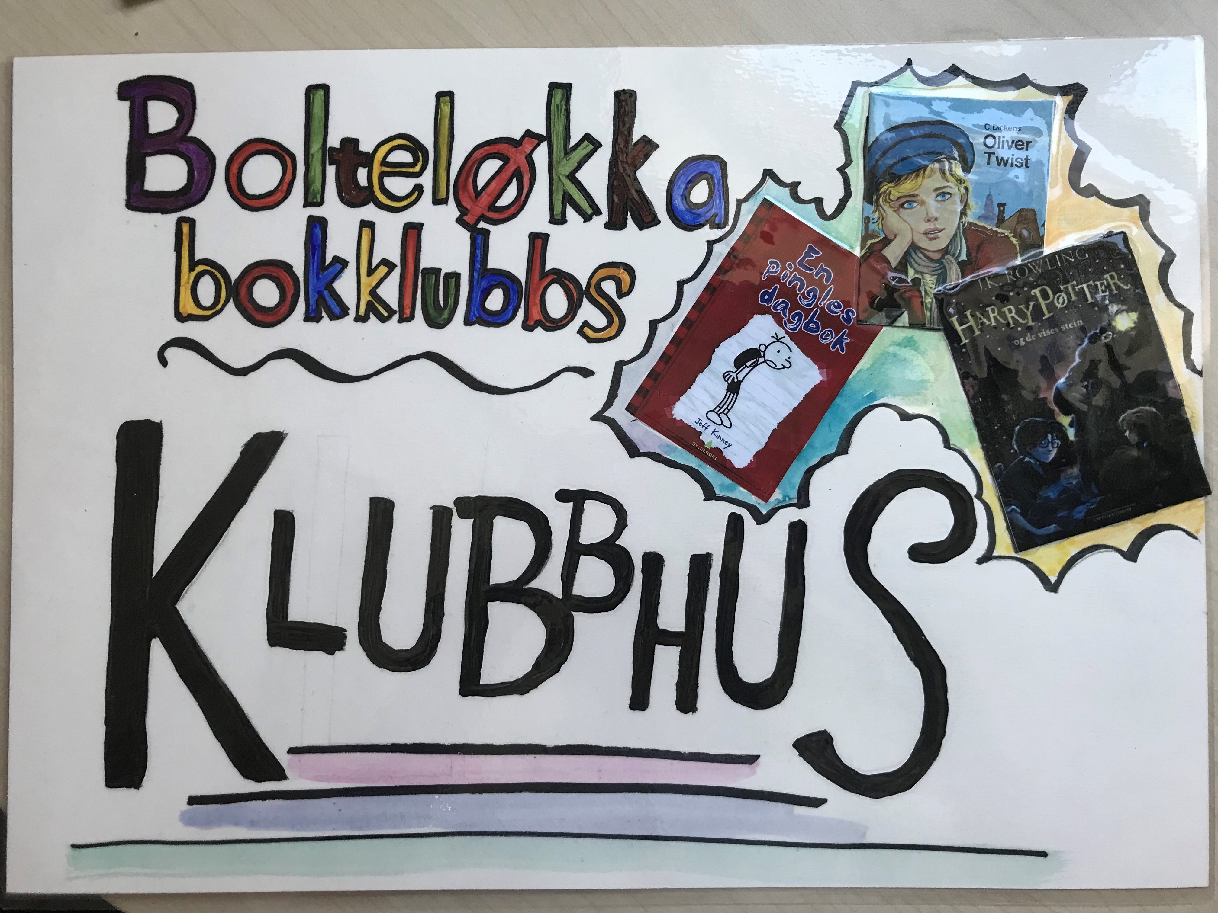 bokklubb plakat for barnas bokklubb