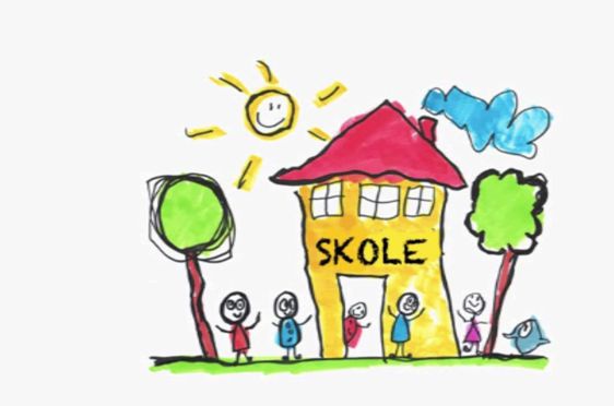 En tegning av et hus