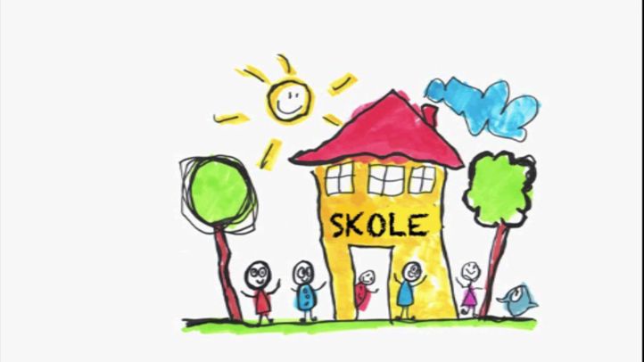 En tegning av et hus